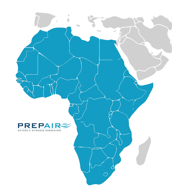 PrepAir based in Gauteng and Mpumalanga supplyign Oxygen generators throughout Africa to all African contries